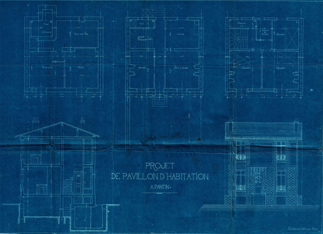 26 rue Rouget-de-Lisle, construction d'un pavillon d'habitation : permis de construire.