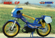 Moto MBK du championnat de France 1984 : affiche.
