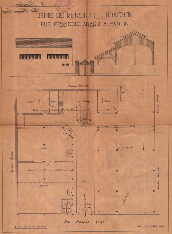 Rue du Docteur-Pellat [ancienne rue du Commerce] et rue François-Arago : permis de construire.