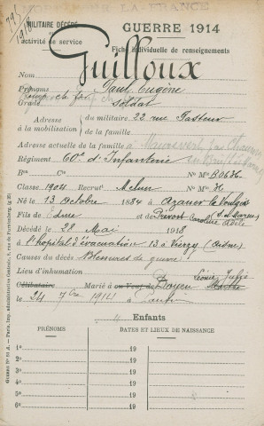 GUILLOUX Paul Eugène