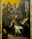 Saint François de Sales écrivant l'introduction à la vie dévote