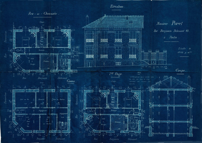45 rue Benjamin-Delessert : permis de construire.