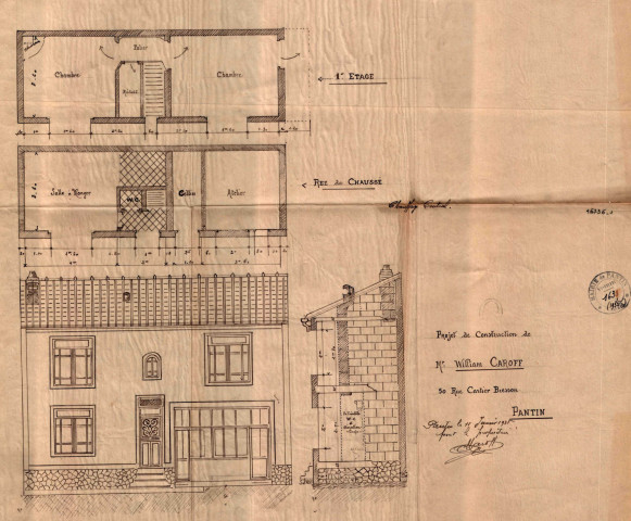 50 rue Cartier-Bresson : permis de construire.