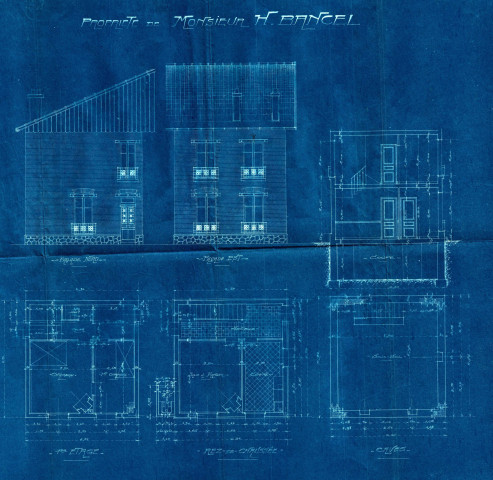 Rue du Cheval-blanc, construction d'une habitation pour gardien : permis de construire.