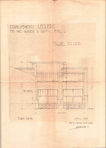 33 rue Auger, projet de construction : permis de construire.