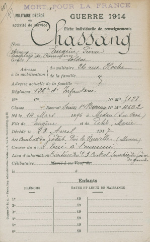 CHASSANG Eugène Pierre