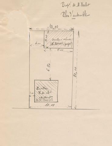 4 bis rue Roger-Gobaut [ancienne rue Nouvelle], réhaussement d'un étage du pavillon : permis de construire.