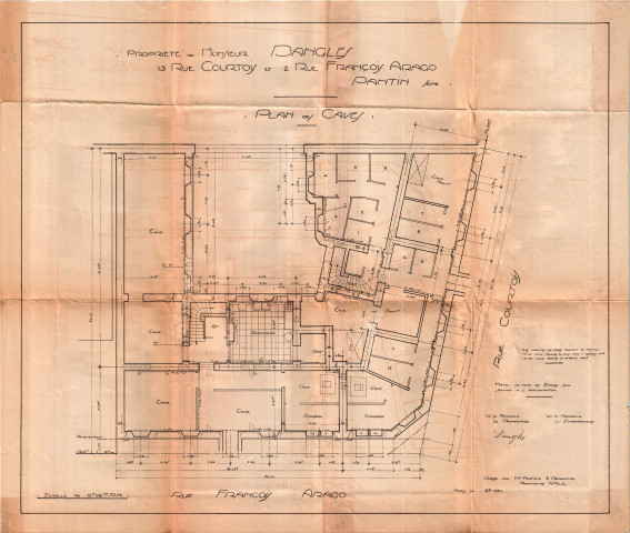 13 rue Courtois et 2 rue François-Arago : permis de construire.
