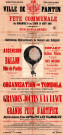 Fête communale : affiche.