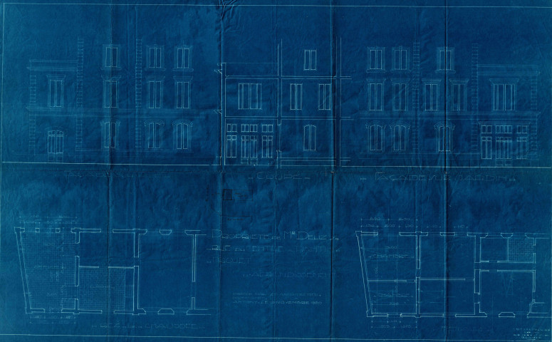 21 rue Jules-Auffret [ancienne rue du Centre], projet d'agrandissement : permis de construire.