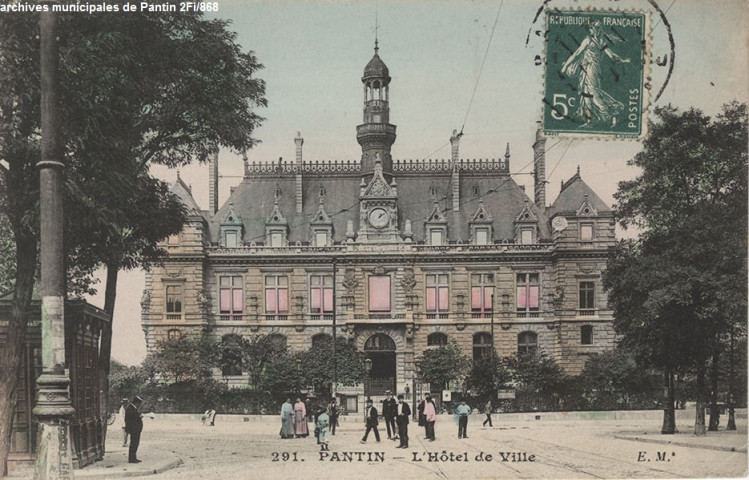 291. Pantin - L'hôtel de ville.