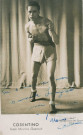 Portrait du boxeur Cosentino de la team Maurice Guérault : photographie noir et blanc.