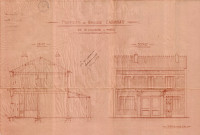 25 rue Eugène-et-Marie-Louise-Cornet [ancienne rue de l'Alliance] : permis de construire.