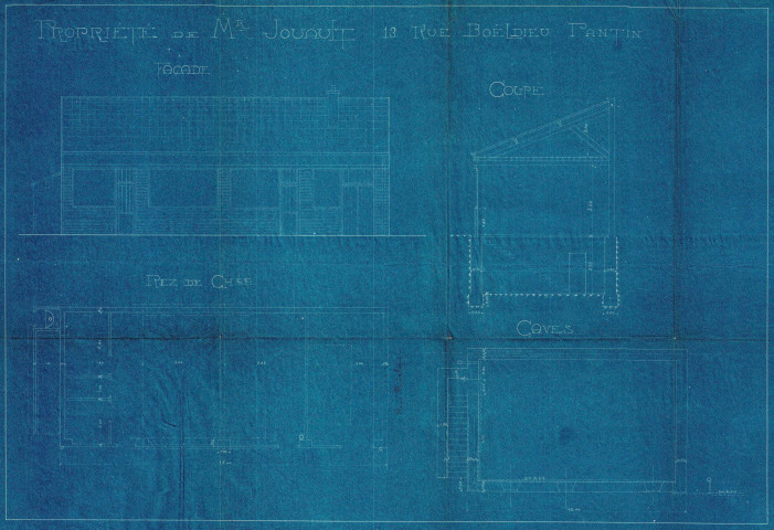 13 rue Boieldieu, projet de construction d'une biscuiterie : permis de construire.