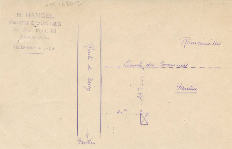 10 route de Noisy-le-Sec, construction d'une maison de gardien : permis de construire.