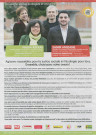 Élections départementales des 22 et 29 mars 2015. - Canton Pantin-Le Pré-Saint-Gervais, premier tour : profession de foi et bulletin de vote de la Gauche sociale, écologiste et citoyenne unie pour la Seine-Saint-Denis.
