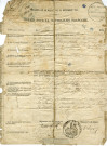 Option pour la nationalité française de Joseph Hasenfratz [arrière-grand-père de Roger Hasenfratz], employé des chemins de fer demeurant 14 rue Solférino [actuelle rue Davoust], de son épouse Joséphine Pillet et de leurs enfants Georges, Marie et Joséphine : formulaire.