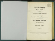 Commune de Pantin : registre des actes de décès.