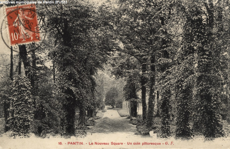 16. Pantin - Le nouveau square - Un coin pittoresque.