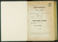 Commune de Pantin : registre des actes de décès.