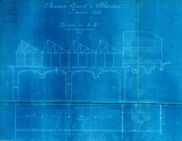 1-7 rue Lavoisier et 37 rue Charles-Auray, construction de nouveaux ateliers : permis de construire.