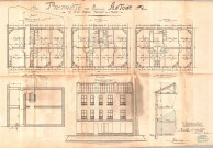 [35]-37 rue Toffier-Decaux, surélévation de deux étages d'une maison : permis de construire.