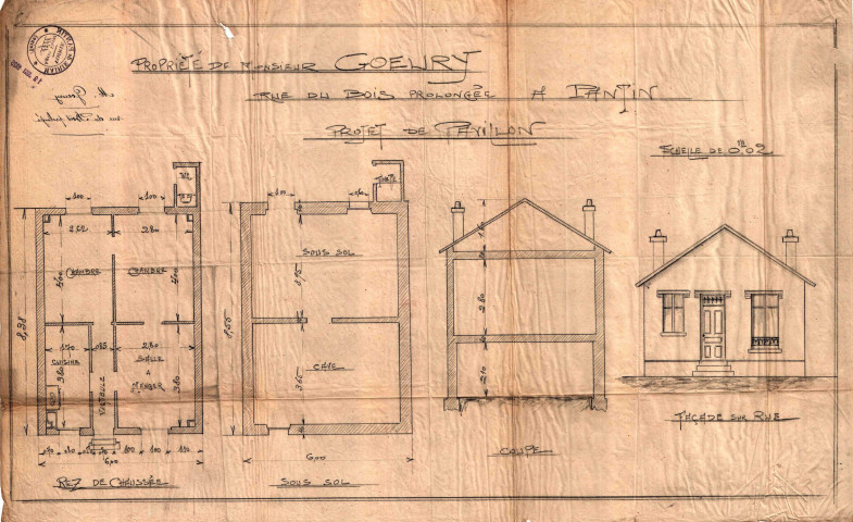 147 rue du Bois, projet de construction d'un pavillon et d'un chalet en bois : permis de construire.