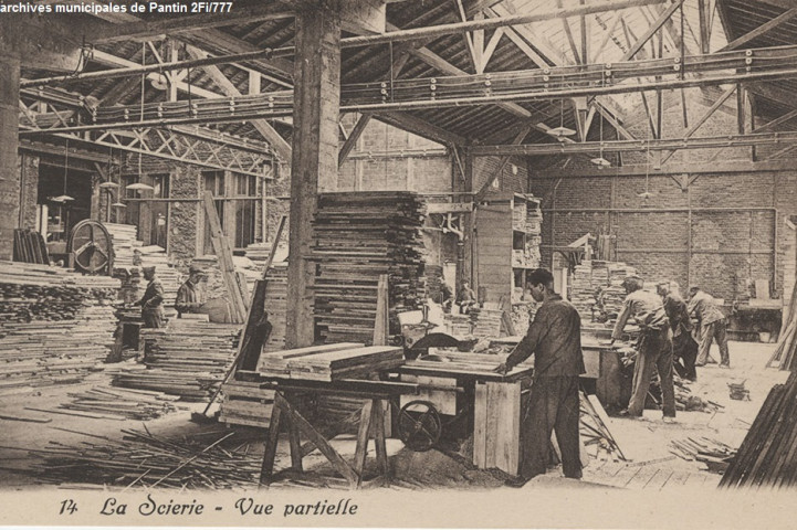 14. La scierie - vue partielle (Félix Louis).
