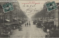 83. Pantin - La rue de Paris un jour de marché.