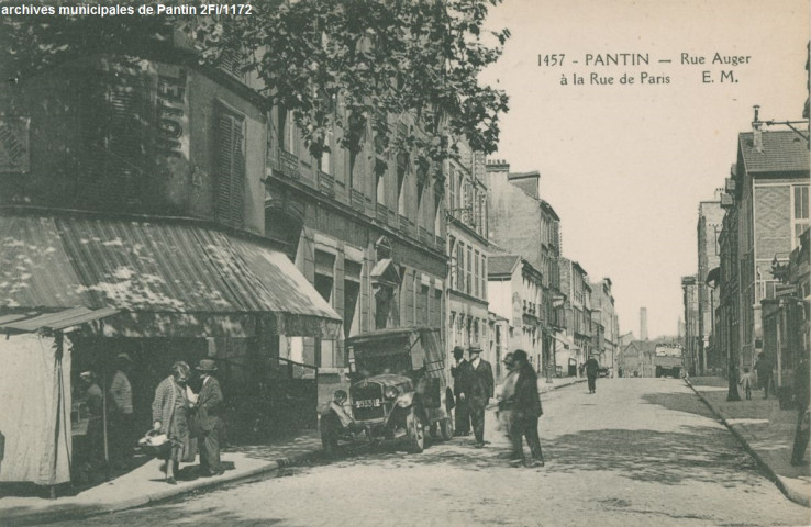 Pantin - Rue Auger à la Rue de Paris.