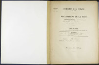 Commune de Pantin, recensement général de la population : listes nominatives.