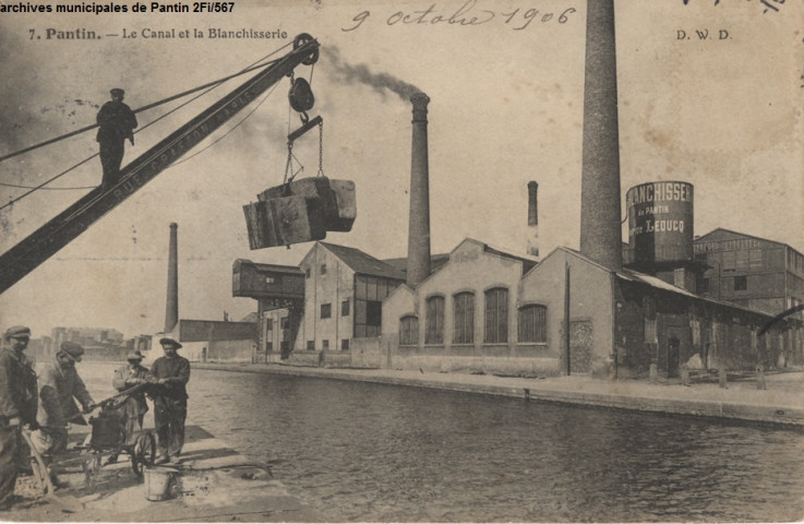 7. Pantin - Le canal et la blanchisserie (Leducq).