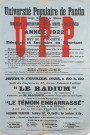 Université populaire de Pantin, conférence et théâtre : affiche.