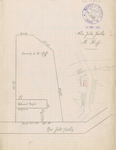 7 rue Jules-Jaslin, construction d'un pavillon d'habitation et projet de construction d'une buanderie : permis de construire.