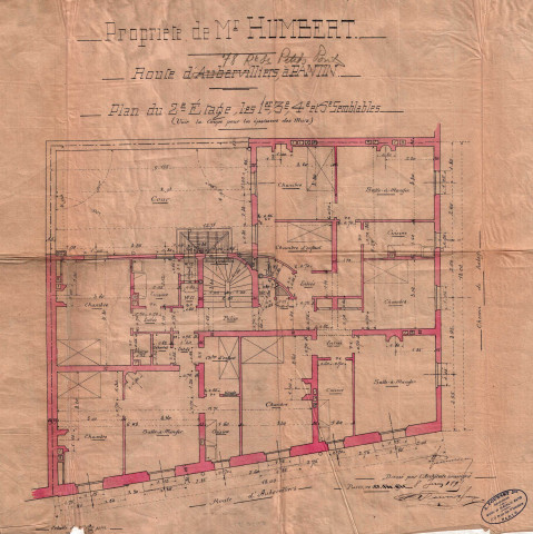 78 avenue du Général-Leclerc [ancienne route des Petits-Ponts] et quai de l'Ourcq : permis de construire.