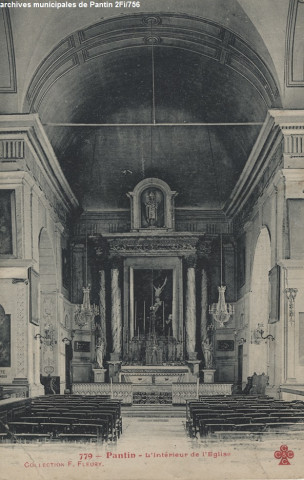779. Pantin - L'intérieur de l'église (église Saint-Germain).