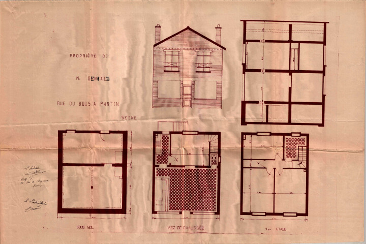 155 rue du Bois : permis de construire.