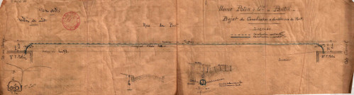 Rue La Guimard [ancienne rue du Port] et 108 avenue du Général-Leclerc [ancienne route des Petits-Ponts], doublement d'une canalisation : permis de construire.