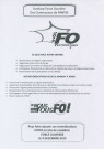 Élections professionnelles du 4 décembre 2014 dans la fonction publique territoriale. - Syndicat Force ouvrière (FO) des communaux de Pantin : tract « Pour faire aboutir ces revendications votez la liste de candidats Force ouvrière le 4 décembre 2014 ».