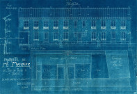 171 avenue Jean-Lolive [ancienne rue de Paris], construction d'un immeuble de rapport de quatre étages et d'un bâtiment sur cour d'un étage : permis de construire.