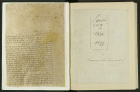 Paroisse Saint-Germain : registre des actes de baptême, mariage et sépulture.