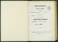 Commune de Pantin : registre des actes de mariage.