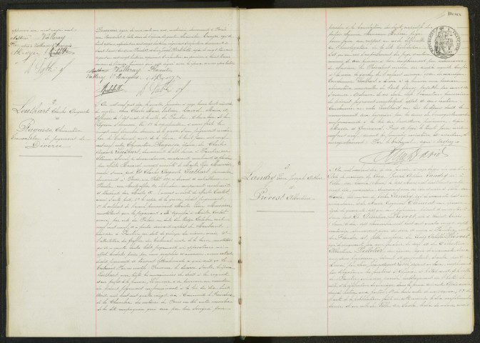Commune de Pantin : registre des actes de mariage.