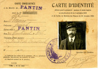 Délivrance d'une pension d'accident du travail à Joseph Werner [oncle maternel de Roger Hasenfratz] : carte d'identité avec photographie.