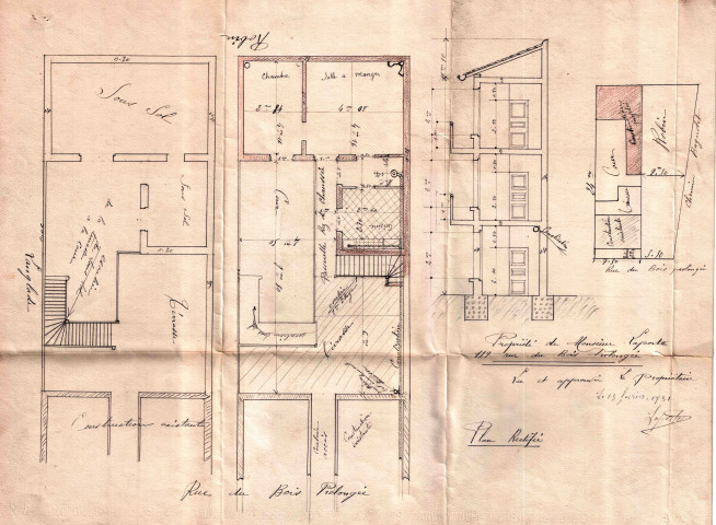159 rue du Bois : permis de construire.