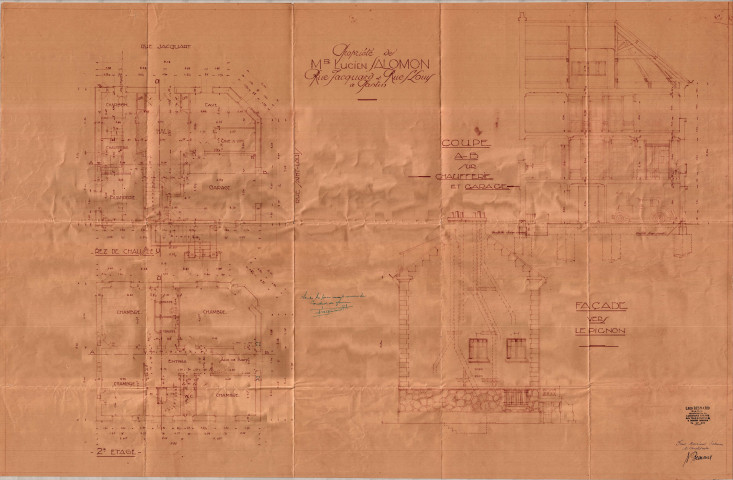 12 rue Jacquart et rue Saint-Louis : permis de construire.