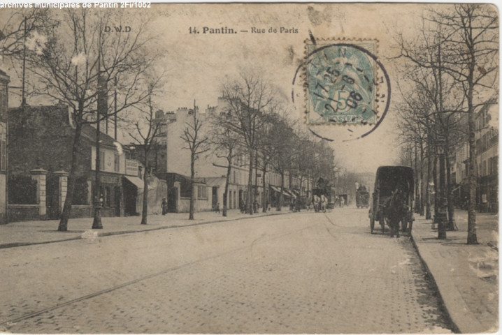 14. Pantin - Rue de Paris (boutique d'ameublement-tapisserie).