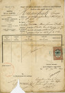 Casier judiciaire de Georges Hasenfratz [grand-père de Roger Hasenfratz], employé des chemins de fer demeurant 14 rue Solférino [actuelle rue Davoust] : extrait du bulletin n° 2.