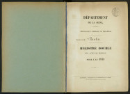 Commune de Pantin : registre des actes de mariage.