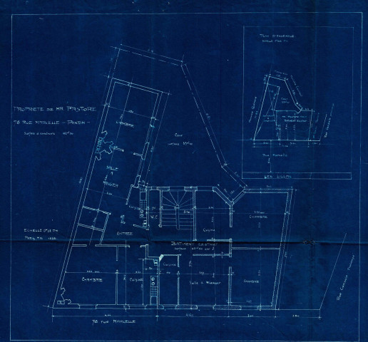 78 rue Marcelle, construction d'un bâtiment d'habitation annexe aux bâtiments existant : permis de construire.